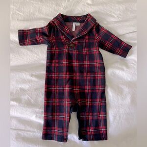 Janie and Jack baby flannel romper 0-3m